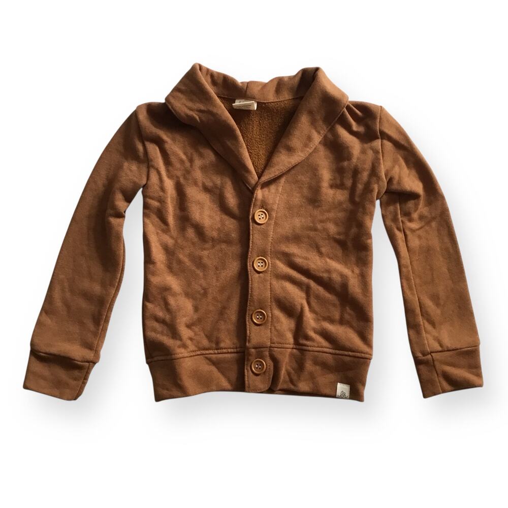 Lulu + Roo camel french terry cardigan